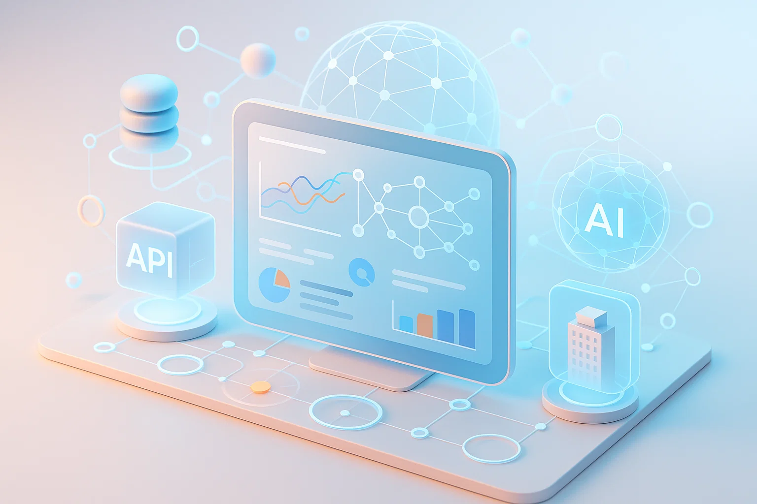 custom AI service development workspace, coding interface with verifiable credentials, developer tools, holographic code visualization